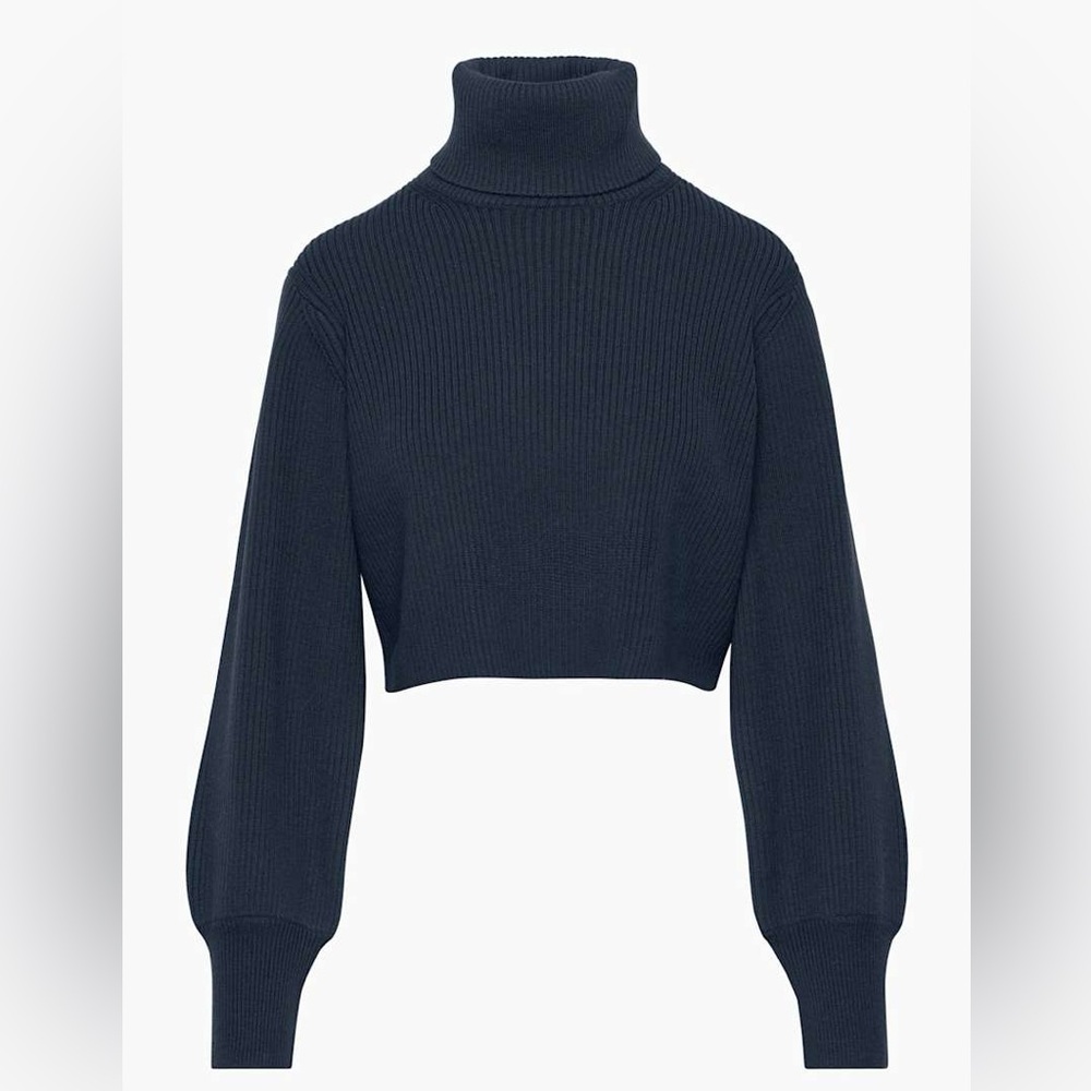 Aritzia Rebecca Turtleneck Sweater - Navy NWT